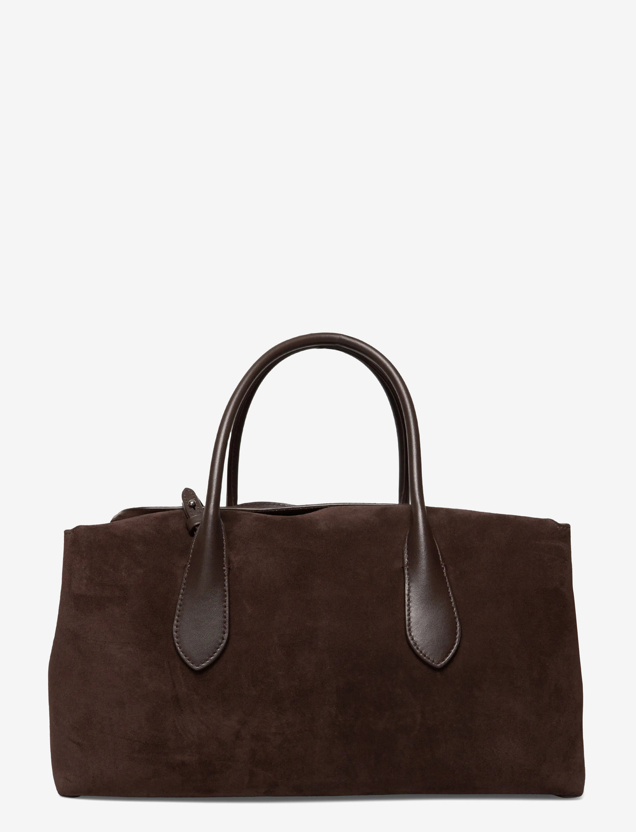 Polo Ralph Lauren - Bellport Suede Satchel - henkeltaschen - chocolate/tobacco - 1