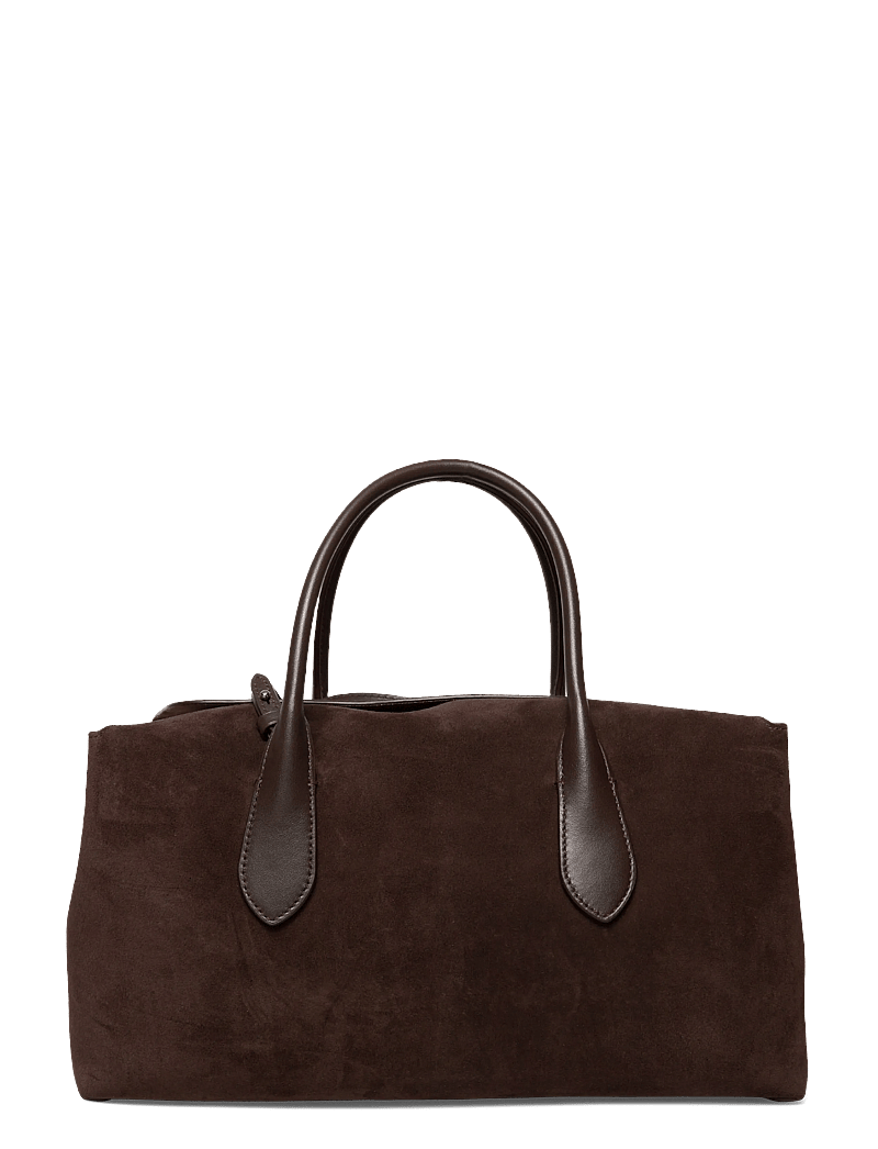 Polo Ralph Lauren - Bellport Suede Satchel - henkeltaschen - chocolate/tobacco - 1