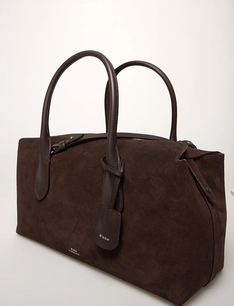 Polo Ralph Lauren - Bellport Suede Satchel - henkeltaschen - chocolate/tobacco - 4