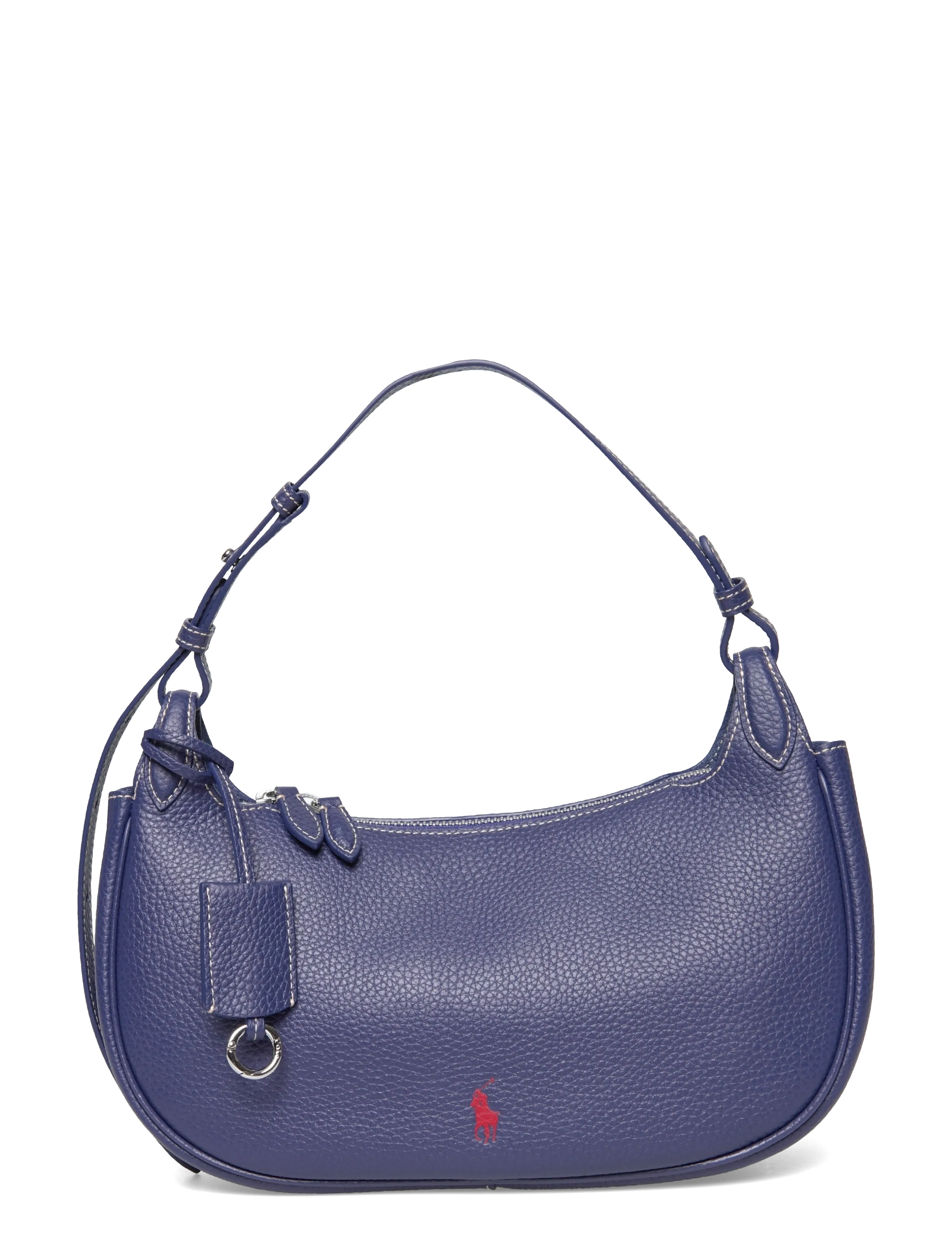 Polo Ralph Lauren Shiny Drum Pebble-Ply Slng Shd-Sba-, One Size, Bags, Marineblau - Top Handle Frauen