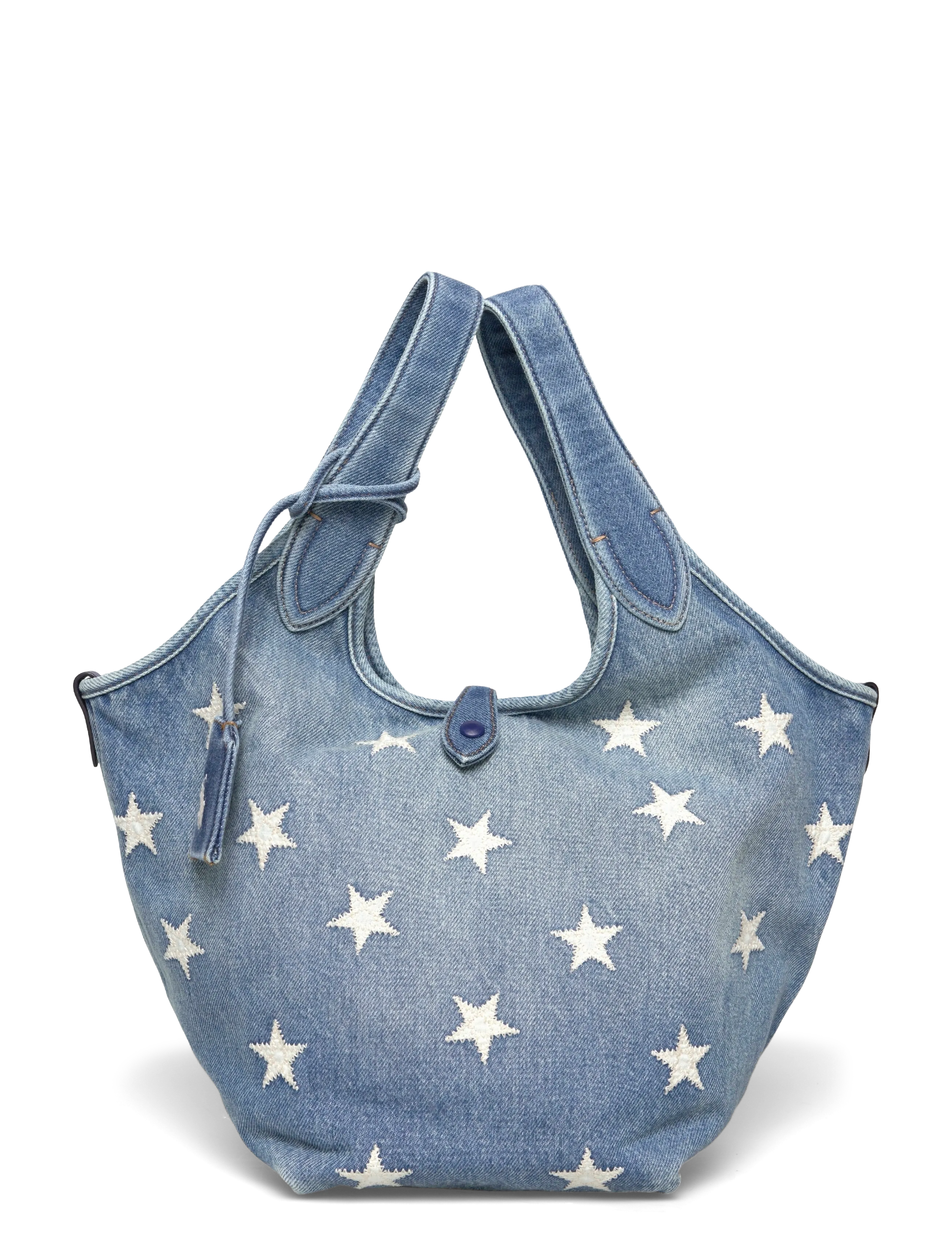 Polo Ralph Lauren Polo Play Star-Appliqué Denim Tote - Modne torby - CHRISTY WASH / blue