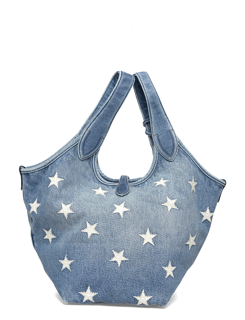 Polo Ralph Lauren - Polo Play Star-Appliqué Denim Tote - totes - christy wash - 1