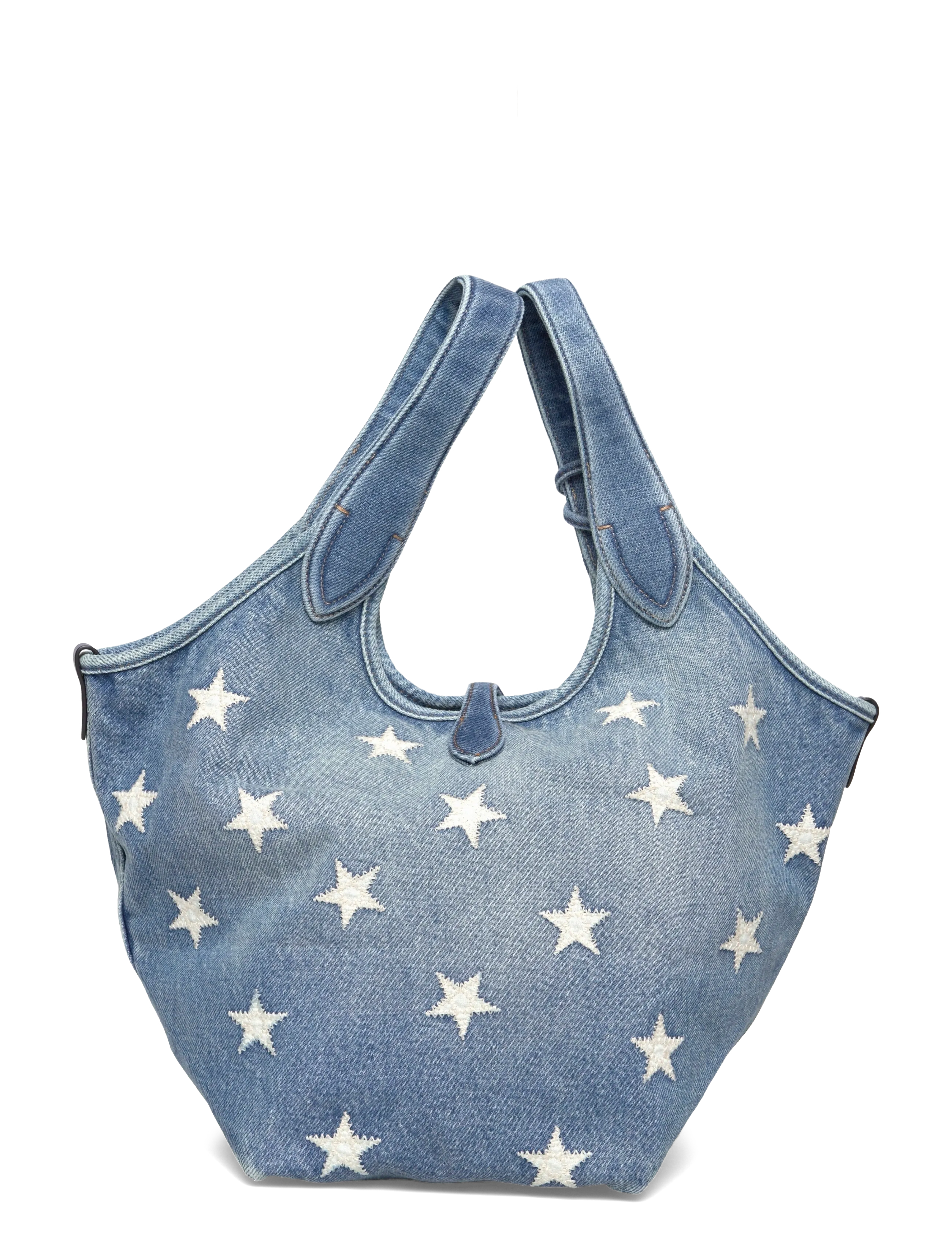 Polo Ralph Lauren - Polo Play Star-Appliqué Denim Tote - christy wash - 1