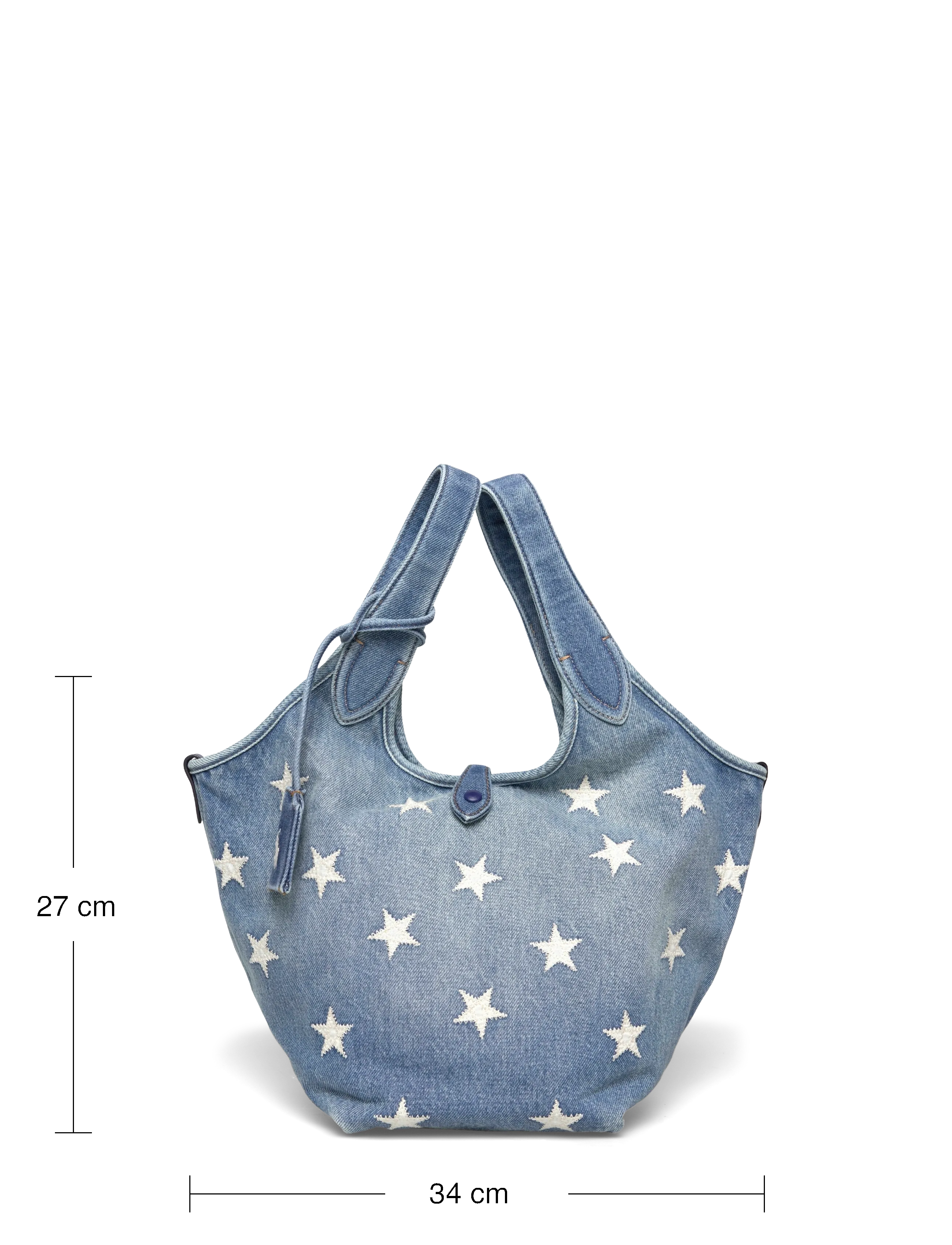 Polo Ralph Lauren - Polo Play Star-Appliqué Denim Tote - christy wash - 3