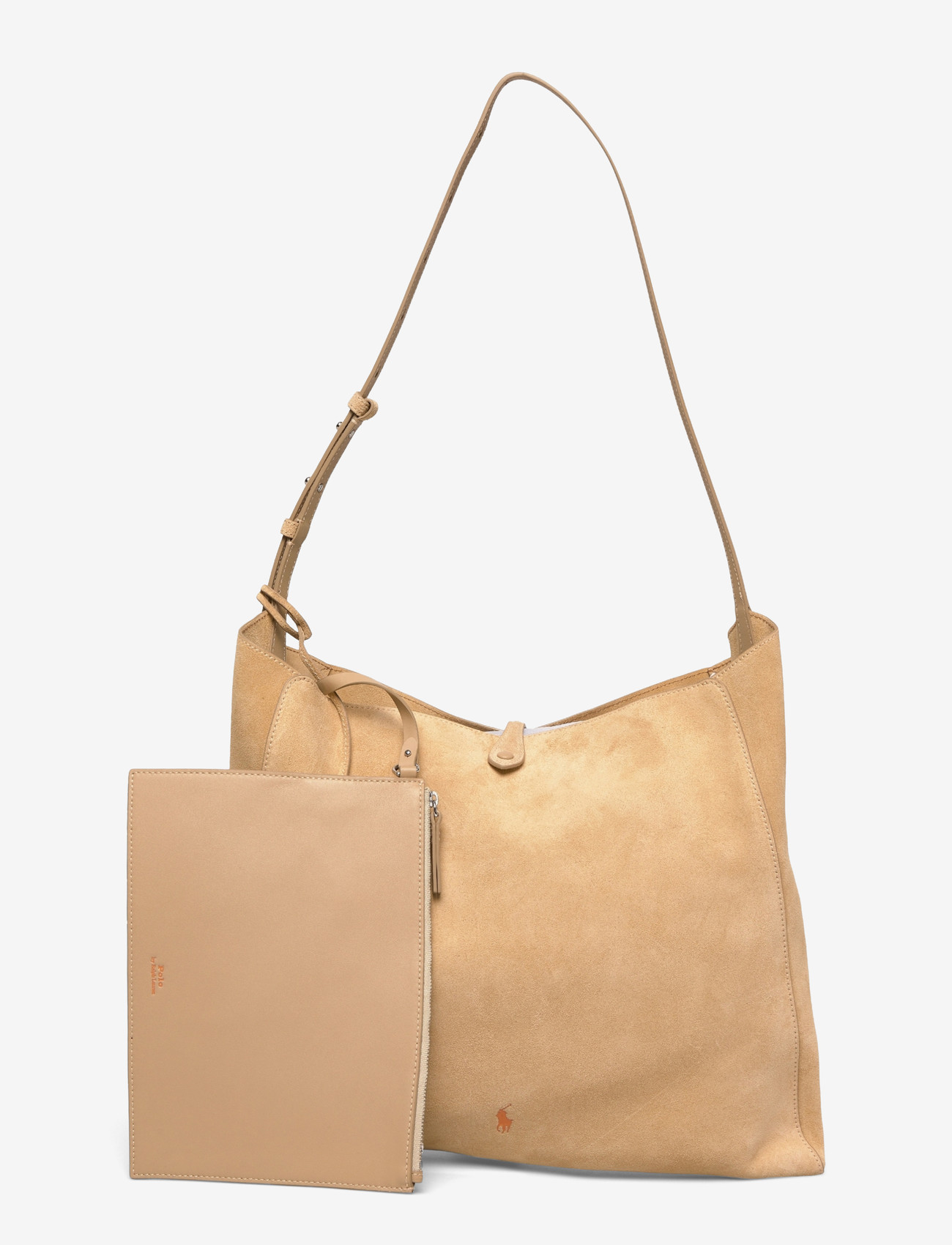 Polo Ralph Lauren - Polo Play Suede Messenger Bag - besondere anlässe - cashew - 0