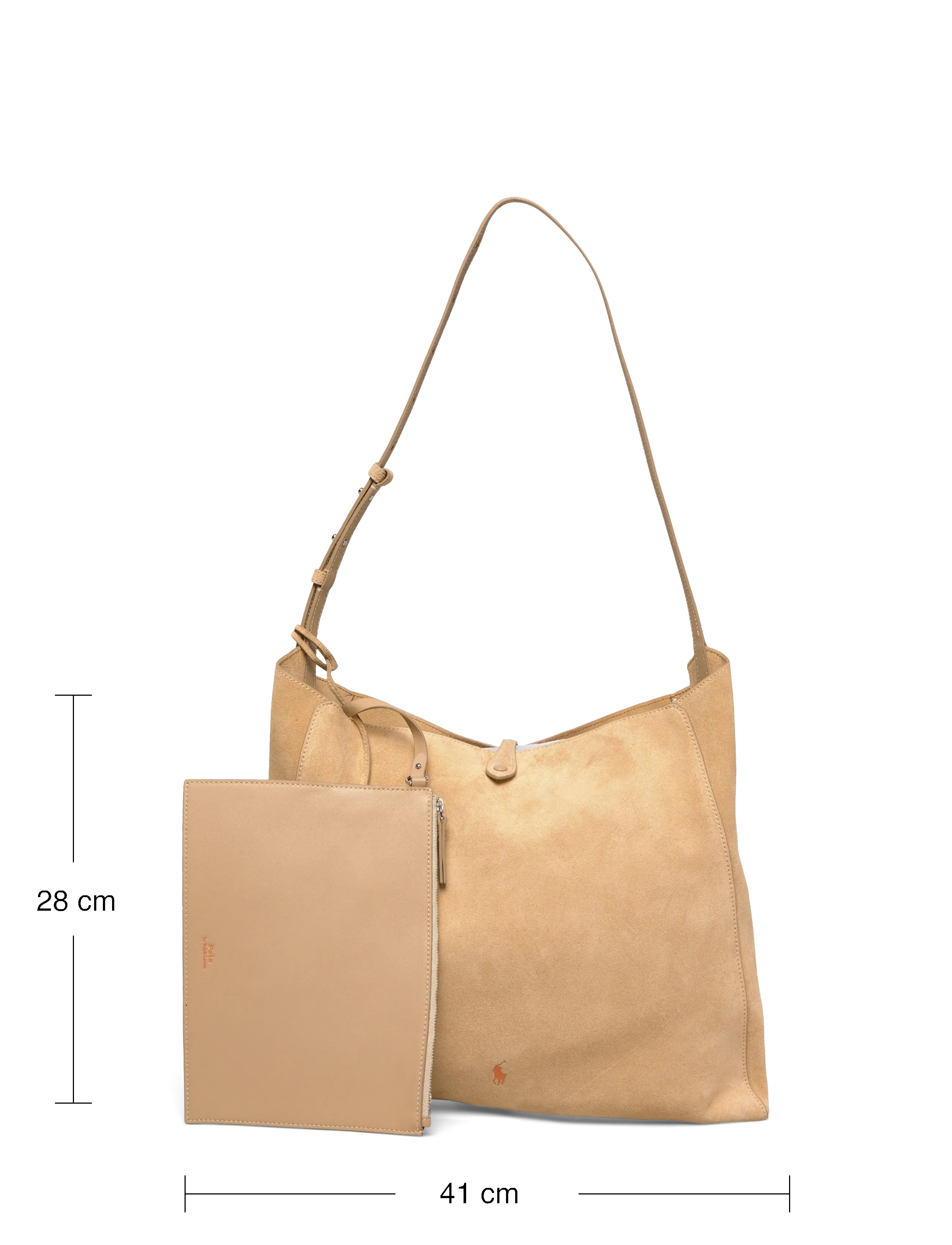 Polo Ralph Lauren - Polo Play Suede Messenger Bag - sacs à bandoulière - cashew - 3