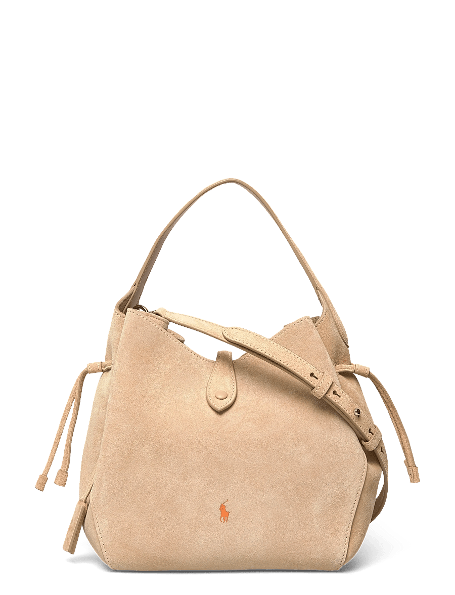 Polo Ralph Lauren - Polo Play Suede Drawstring Bag - totes - cashew - 0