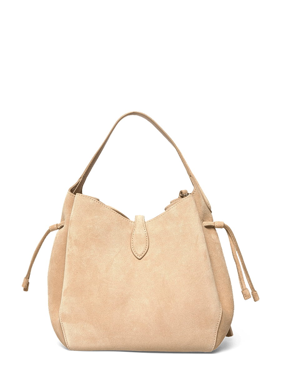 Polo Ralph Lauren - Polo Play Suede Drawstring Bag - totes - cashew - 1