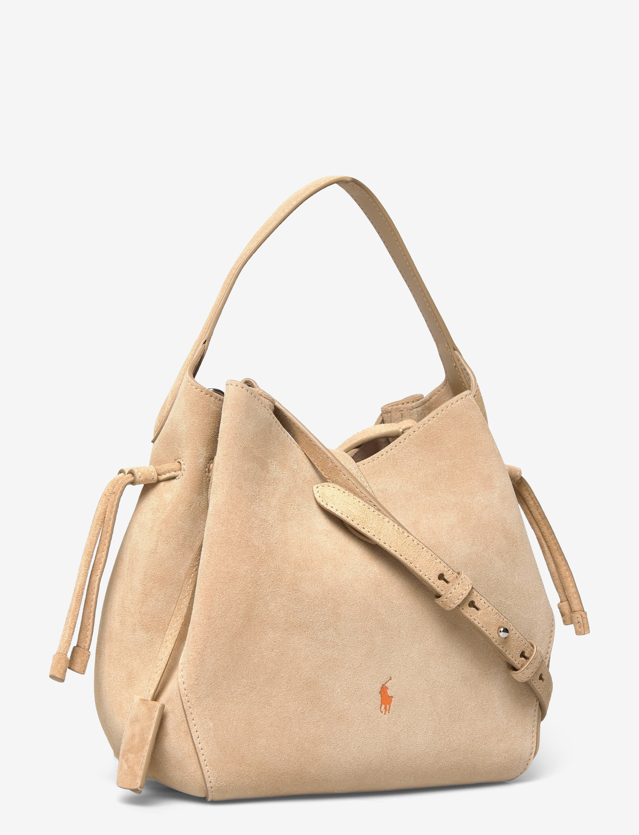 Polo Ralph Lauren - Polo Play Suede Drawstring Bag - tote bags - cashew - 2