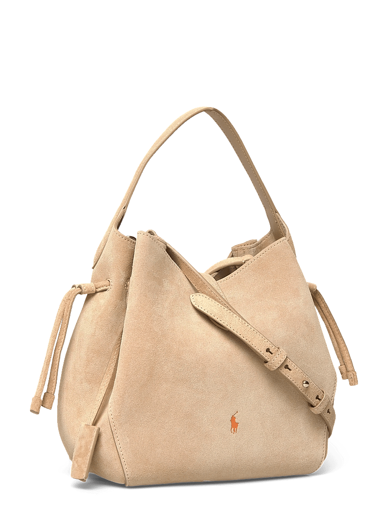Polo Ralph Lauren - Polo Play Suede Drawstring Bag - tote bags - cashew - 2
