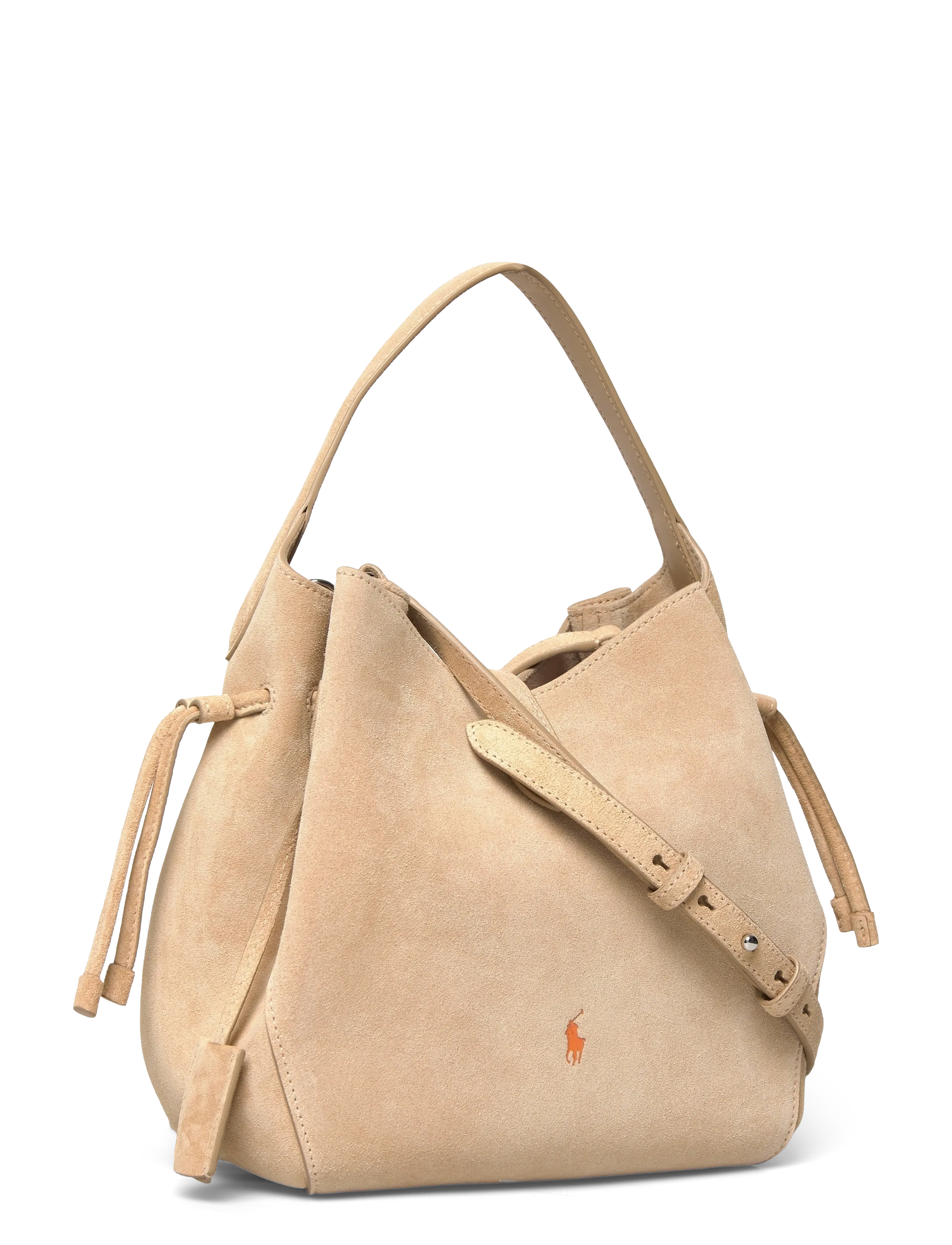 Polo Ralph Lauren - Polo Play Suede Drawstring Bag - totes - cashew - 2