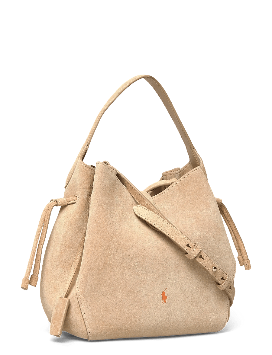 Polo Ralph Lauren - Polo Play Suede Drawstring Bag - totes - cashew - 2