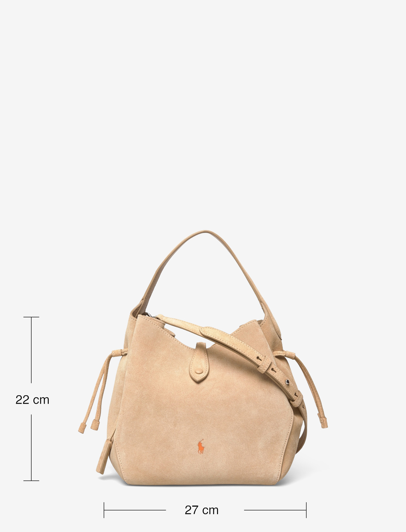 Polo Ralph Lauren - Polo Play Suede Drawstring Bag - tote bags - cashew - 3