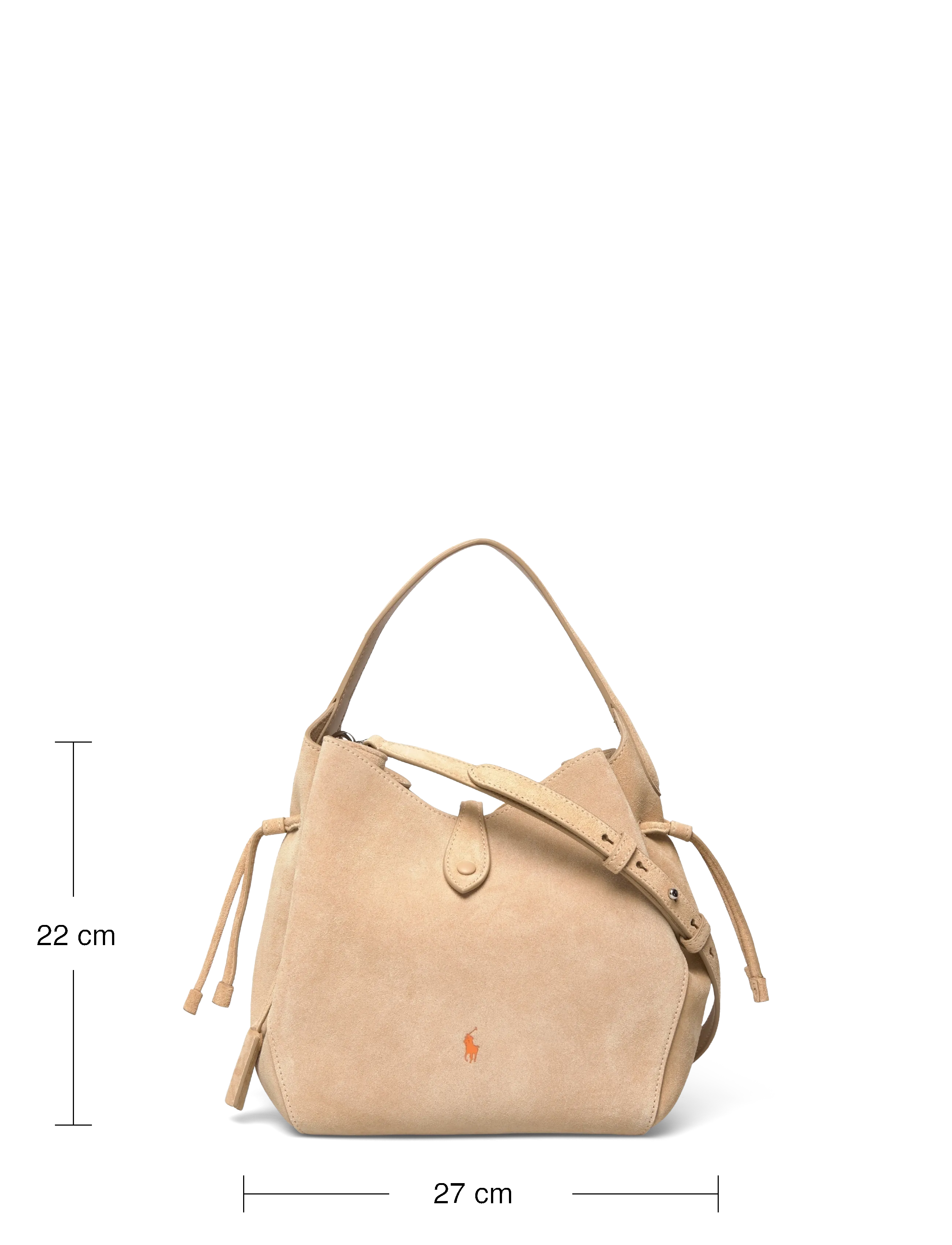 Polo Ralph Lauren - Polo Play Suede Drawstring Bag - totes - cashew - 3
