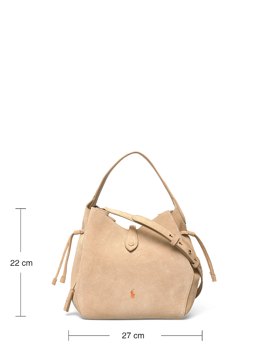 Polo Ralph Lauren - Polo Play Suede Drawstring Bag - totes - cashew - 3