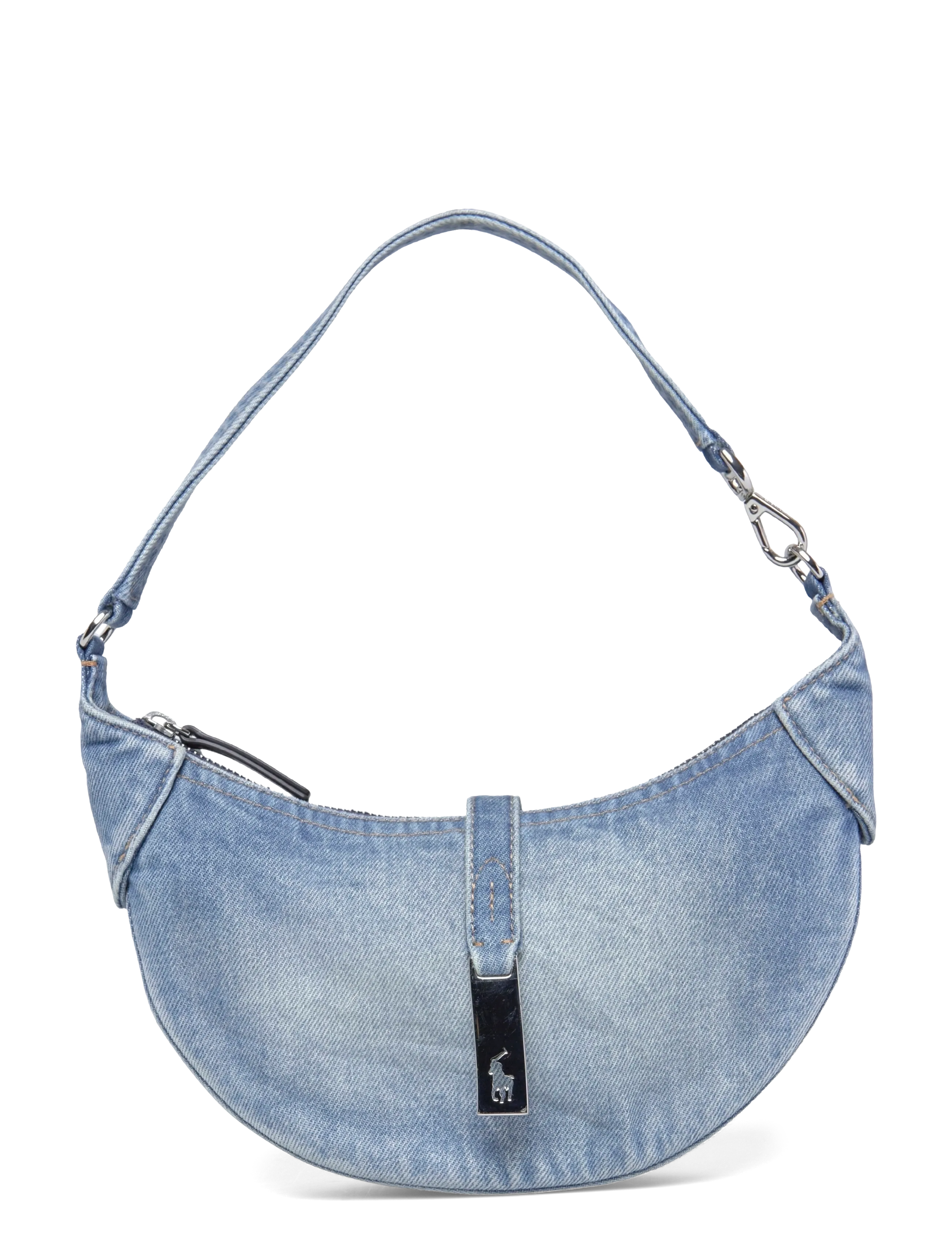 Polo Ralph Lauren Polo ID Denim Mini Shoulder Bag - Väskor - JOAN WASH / blue