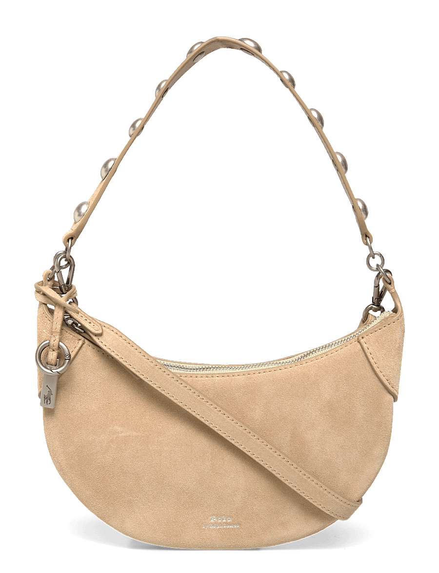 Polo Ralph Lauren - Polo ID Suede Mini Studded Bag - alltags-style - cashew - 0