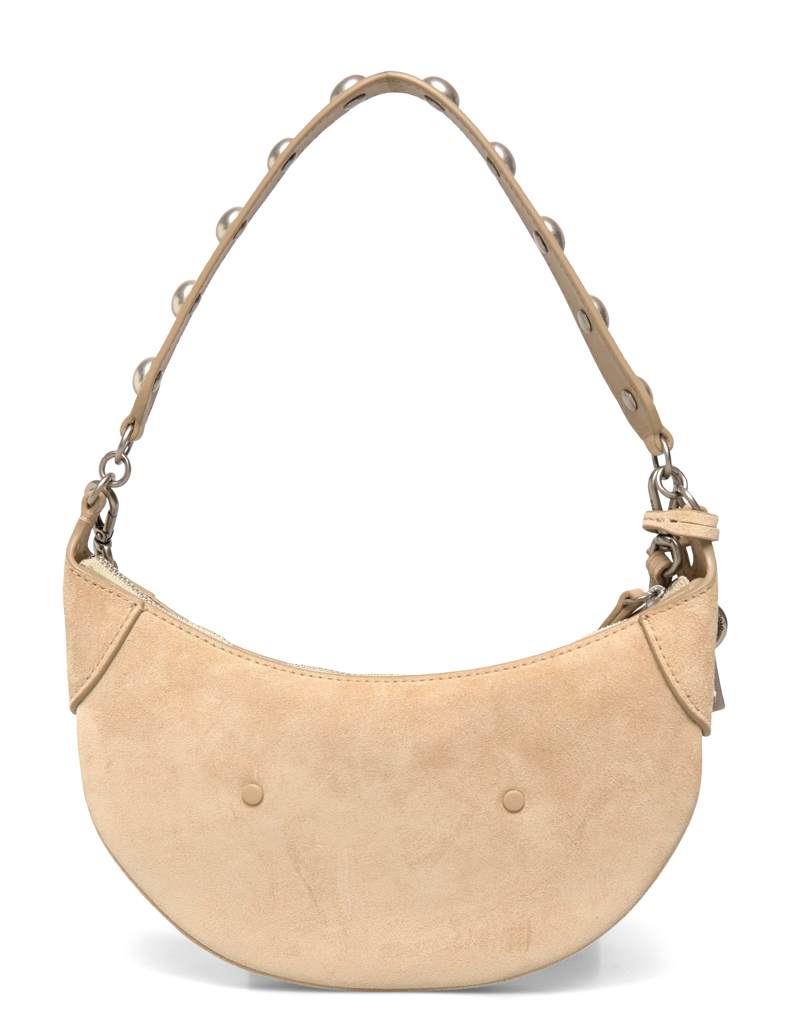 Polo Ralph Lauren - Polo ID Suede Mini Studded Bag - alltags-style - cashew - 1