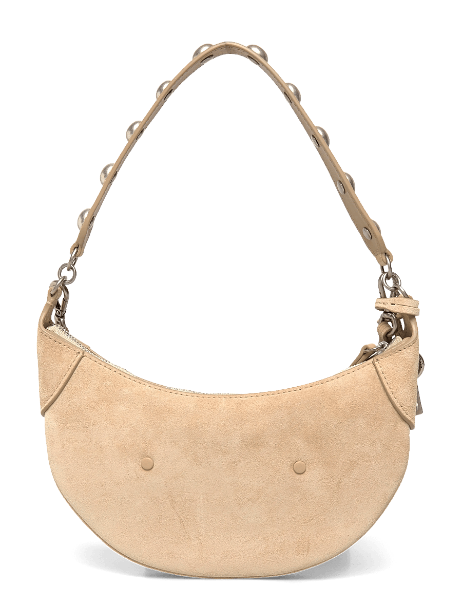 Polo Ralph Lauren - Polo ID Suede Mini Studded Bag - alltags-style - cashew - 1