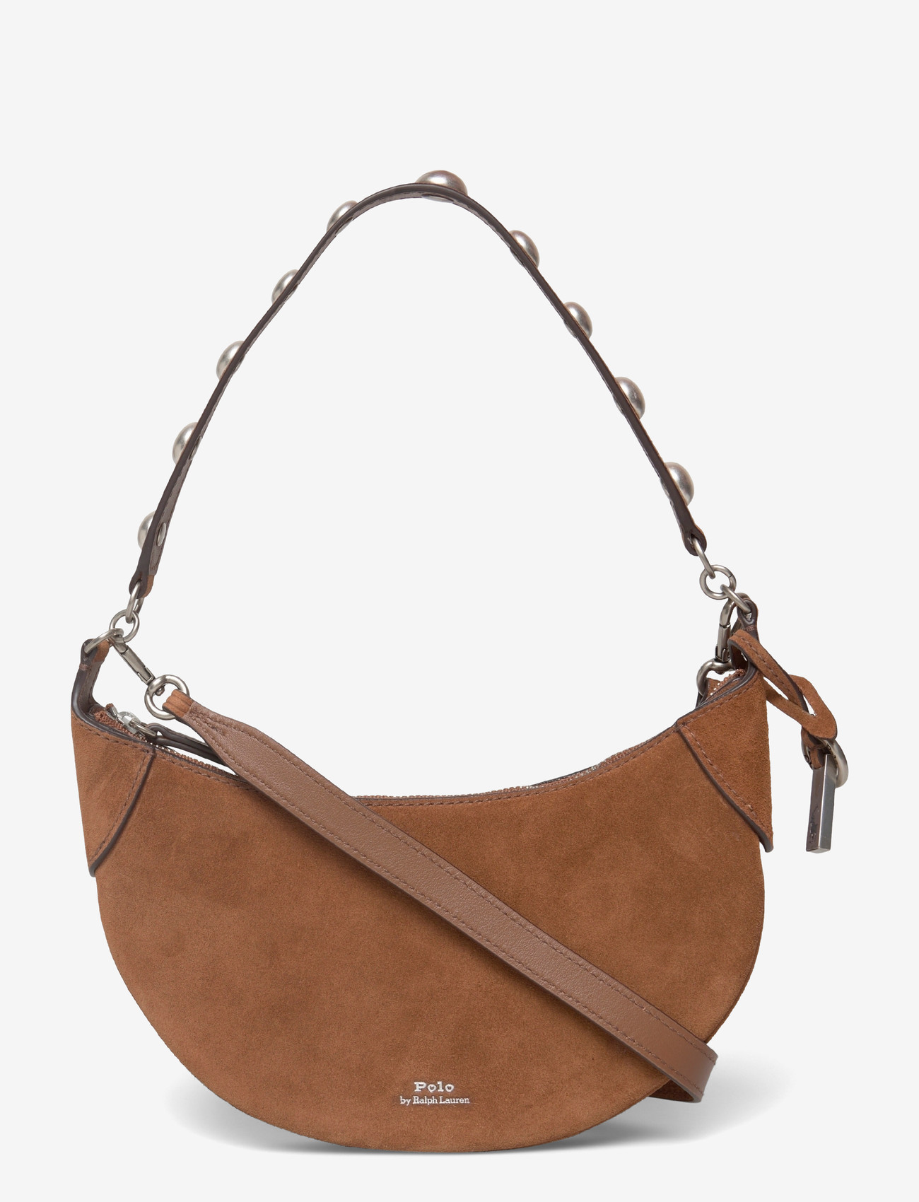 Polo Ralph Lauren - Polo ID Suede Mini Studded Bag - særlige begivenheder - cinnamon - 0