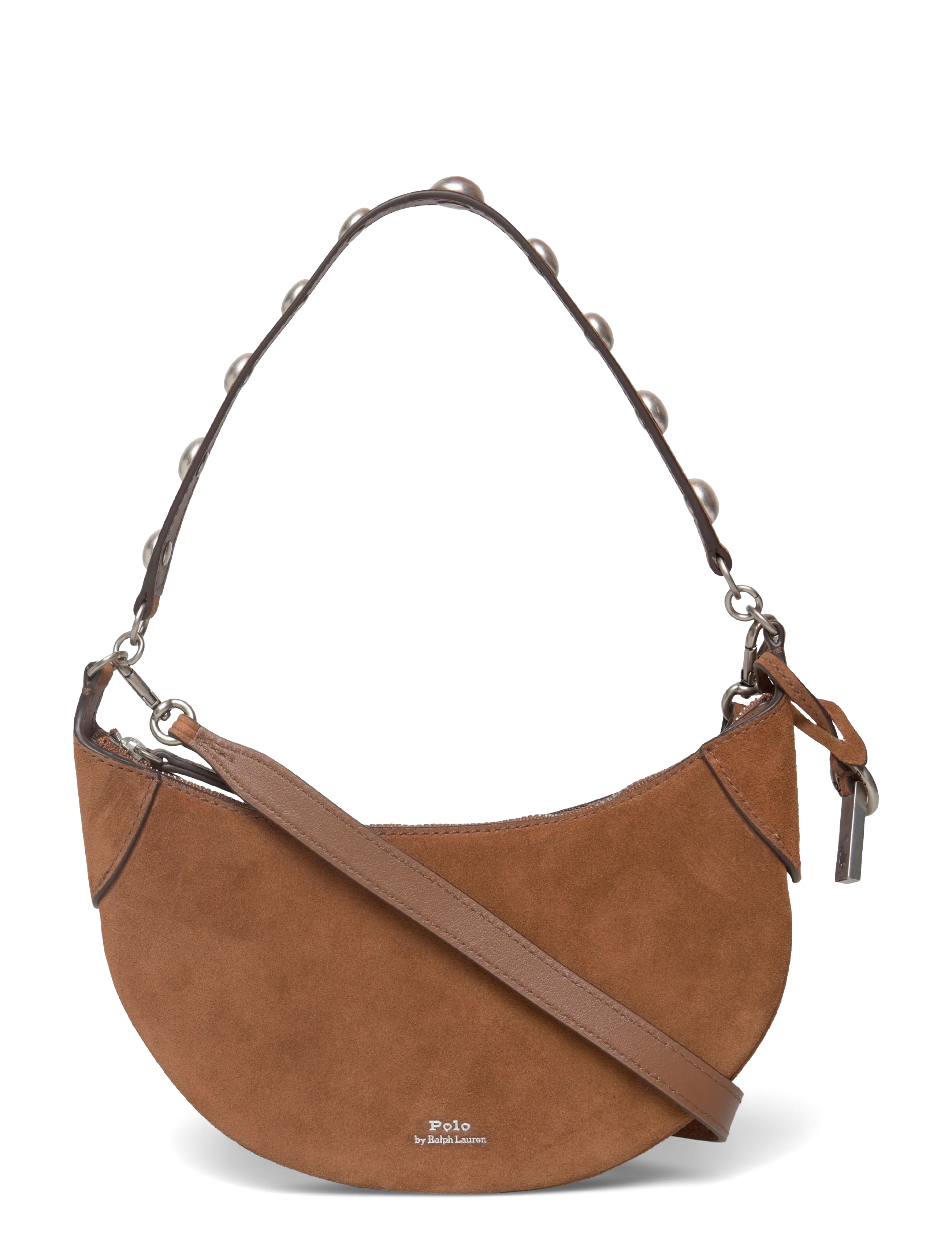Polo Ralph Lauren Polo ID Suede Mini Studded Bag - Polo Ralph Lauren - CINNAMON / brown