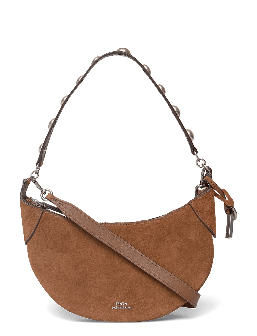 Polo Ralph Lauren - Polo ID Suede Mini Studded Bag - alltags-style - cinnamon - 0