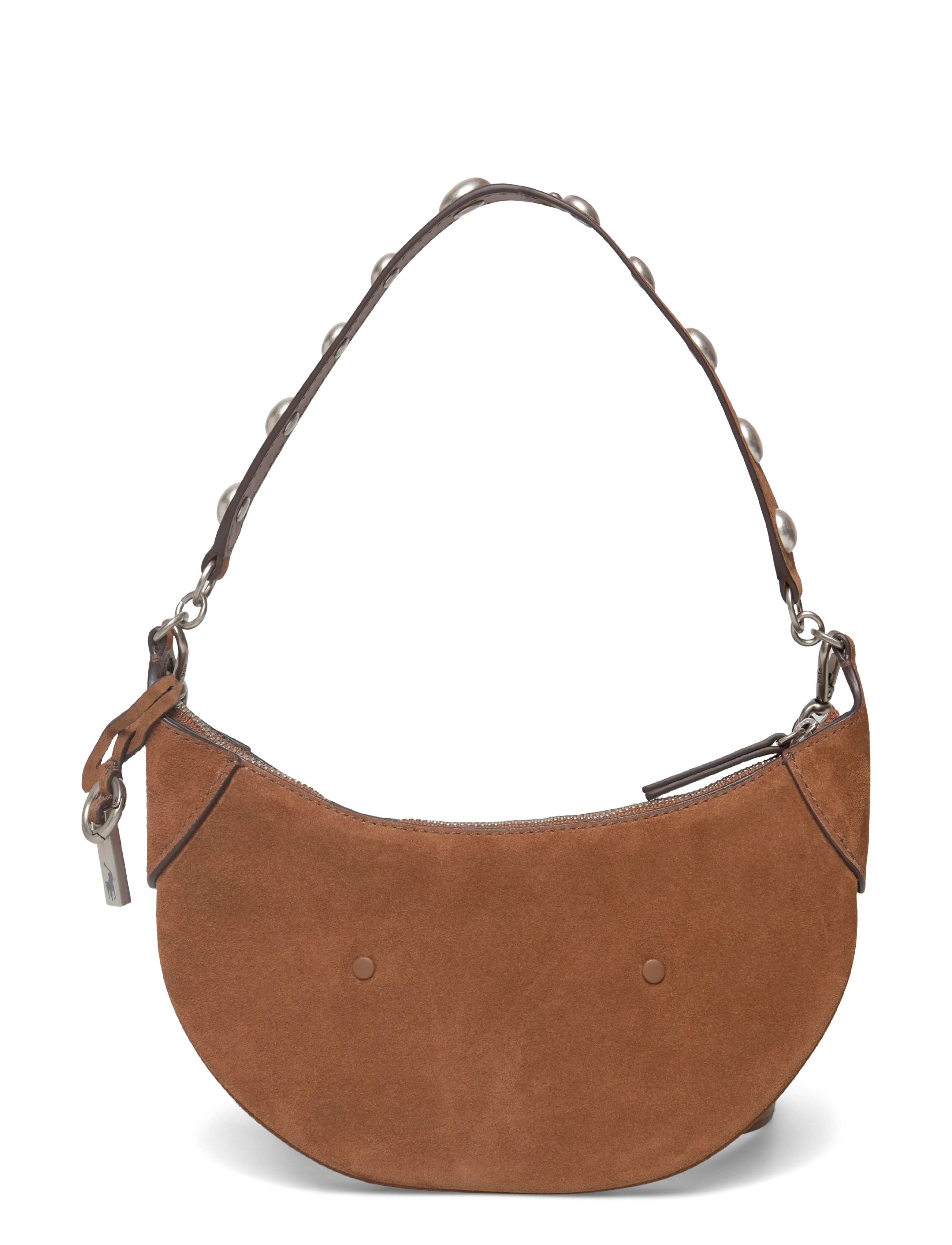 Polo Ralph Lauren - Polo ID Suede Mini Studded Bag - hverdags stil - cinnamon - 1