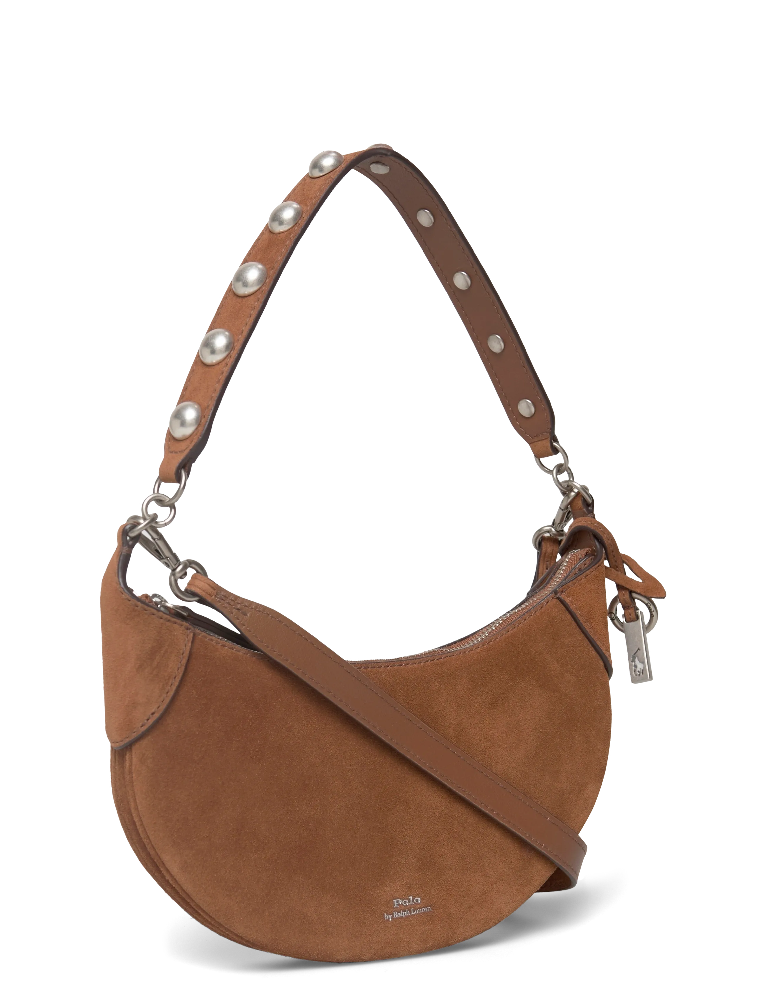 Polo Ralph Lauren - Polo ID Suede Mini Studded Bag - hverdags stil - cinnamon - 2
