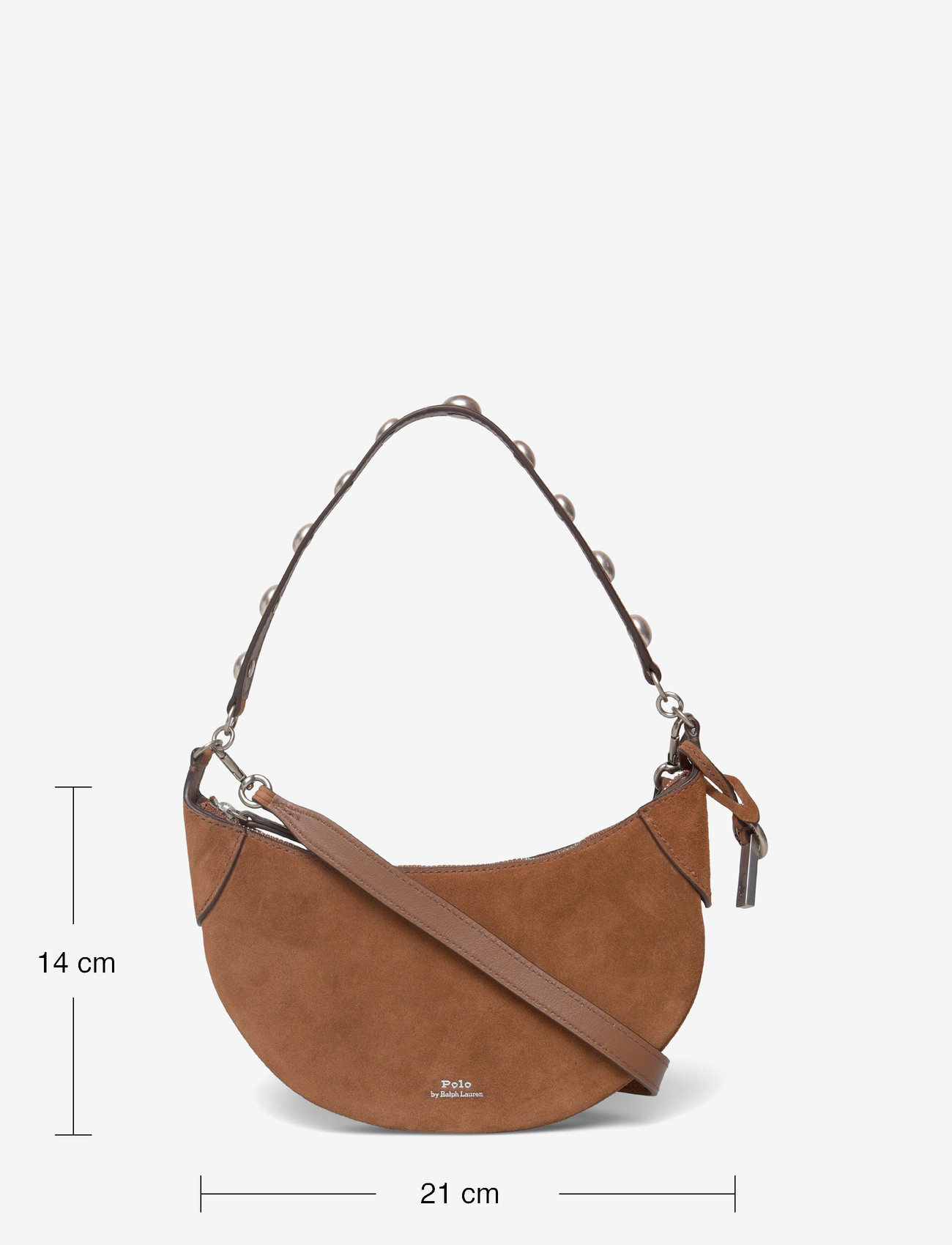 Polo Ralph Lauren - Polo ID Suede Mini Studded Bag - særlige begivenheder - cinnamon - 3