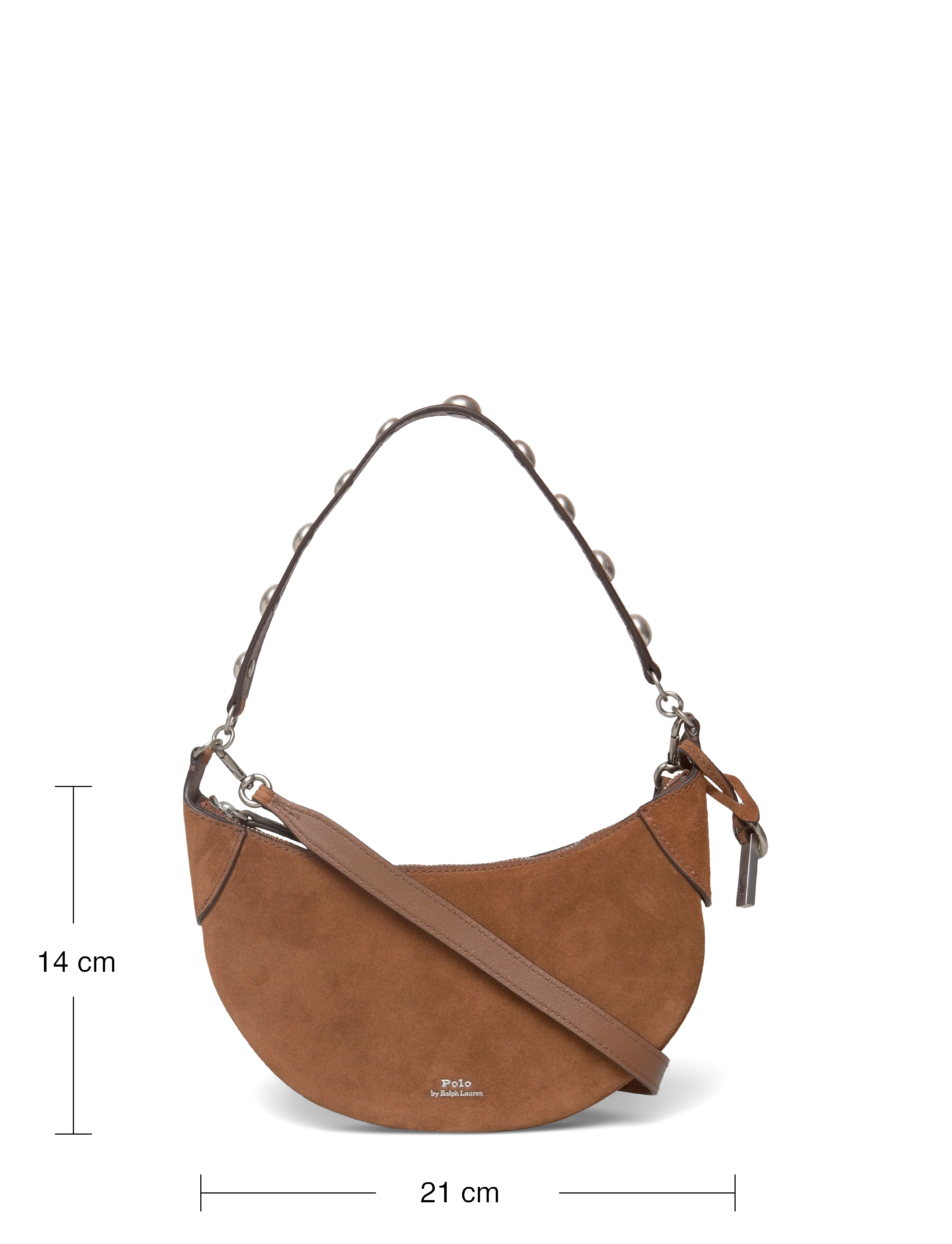 Polo Ralph Lauren - Polo ID Suede Mini Studded Bag - hverdags stil - cinnamon - 3