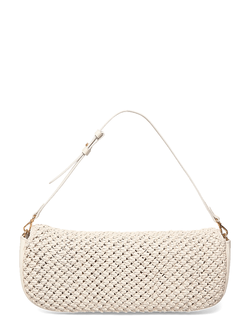 Polo Ralph Lauren - Bellport Woven Leather Long-Flap Clutch - særlige begivenheder - frosting - 1