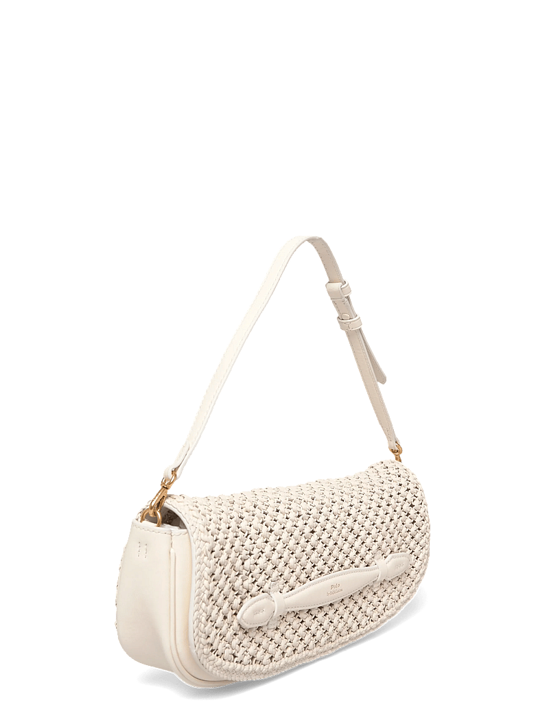Polo Ralph Lauren - Bellport Woven Leather Long-Flap Clutch - særlige begivenheder - frosting - 2