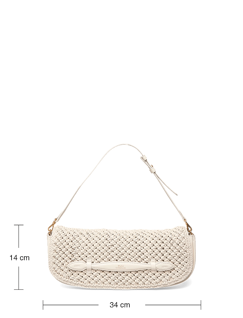 Polo Ralph Lauren - Bellport Woven Leather Long-Flap Clutch - særlige begivenheder - frosting - 3