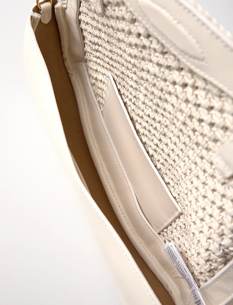 Polo Ralph Lauren - Bellport Woven Leather Long-Flap Clutch - særlige begivenheder - frosting - 4