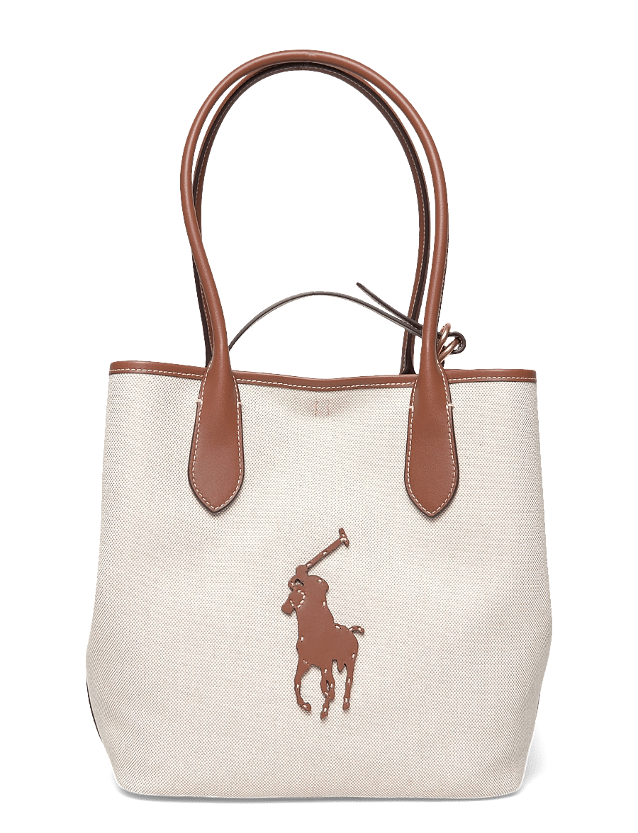 Polo Ralph Lauren - Bellport Canvas-Leather Medium Tote - natural/cuoio - 0