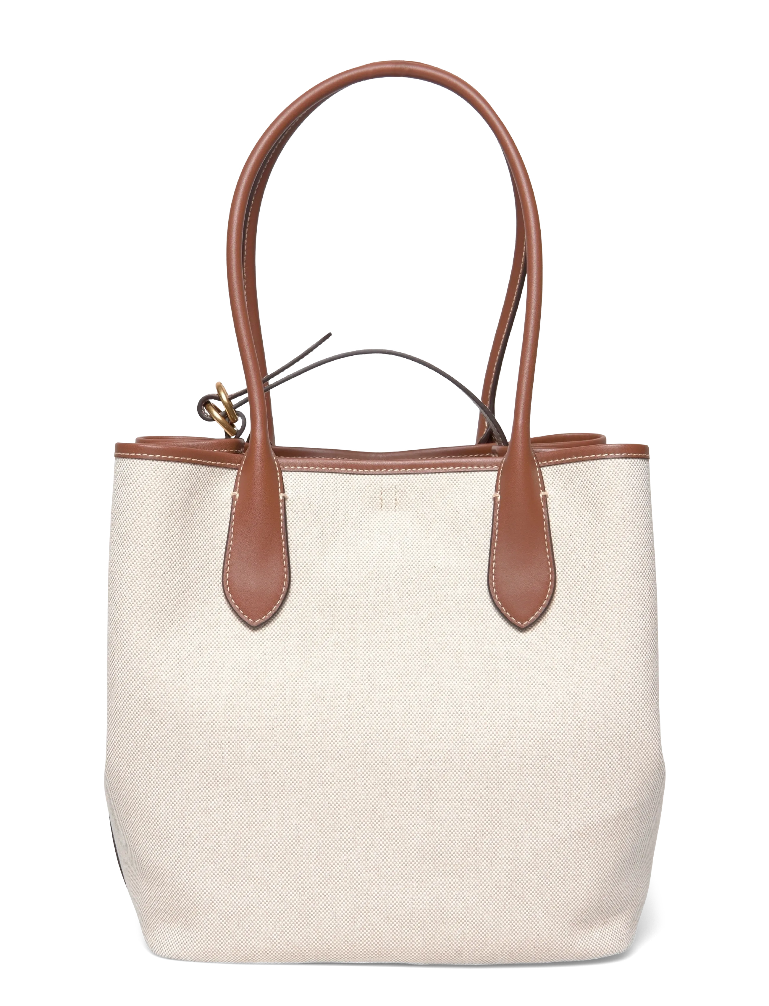 Polo Ralph Lauren - Bellport Canvas-Leather Medium Tote - natural/cuoio - 1