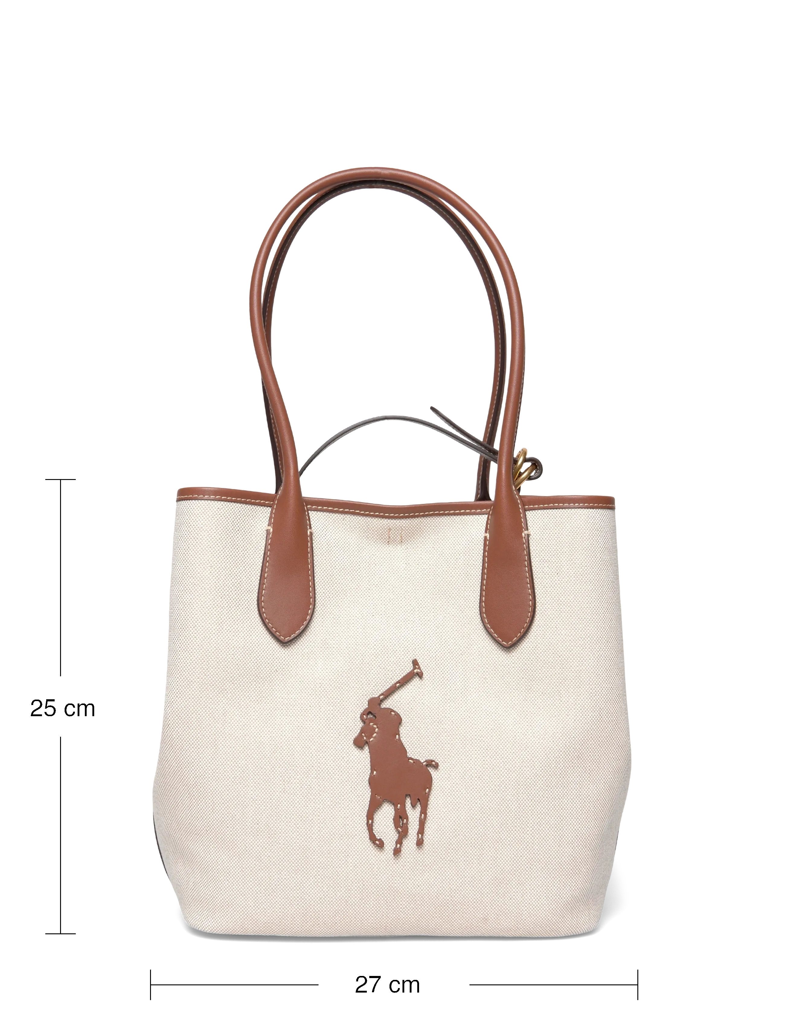 Polo Ralph Lauren - Bellport Canvas-Leather Medium Tote - natural/cuoio - 3