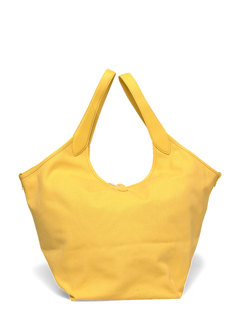 Polo Ralph Lauren - Polo Play Canvas-Leather Large Tote - tote bags - collegiate yellow - 1