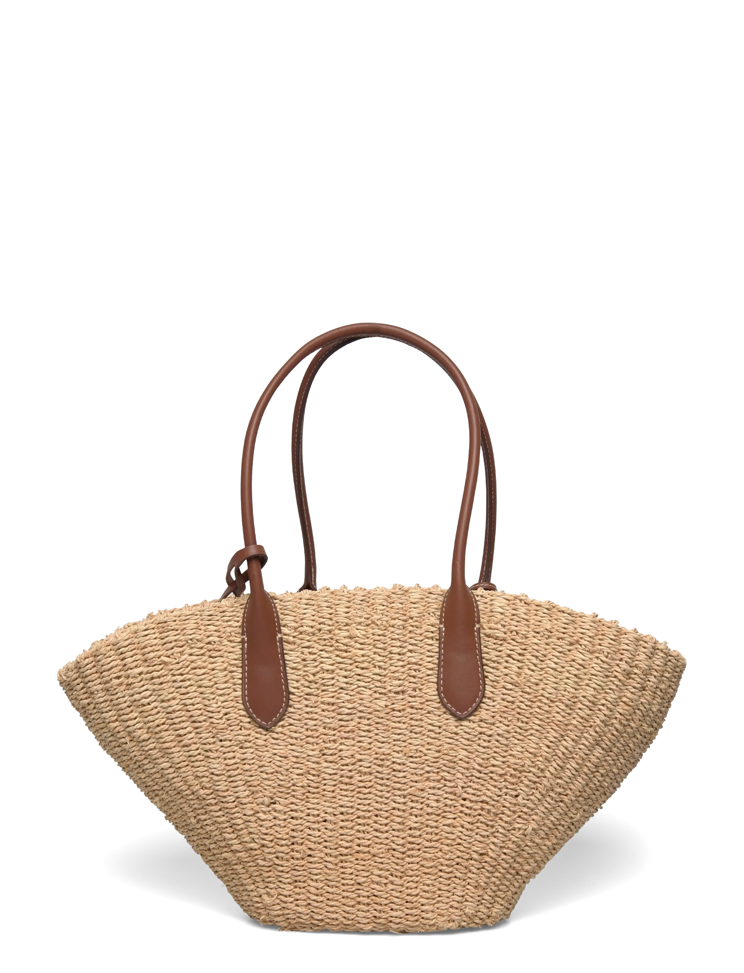 Polo Ralph Lauren - Raffia Medium Basket-Weave Tote - cabas - natural/cuoio - 1
