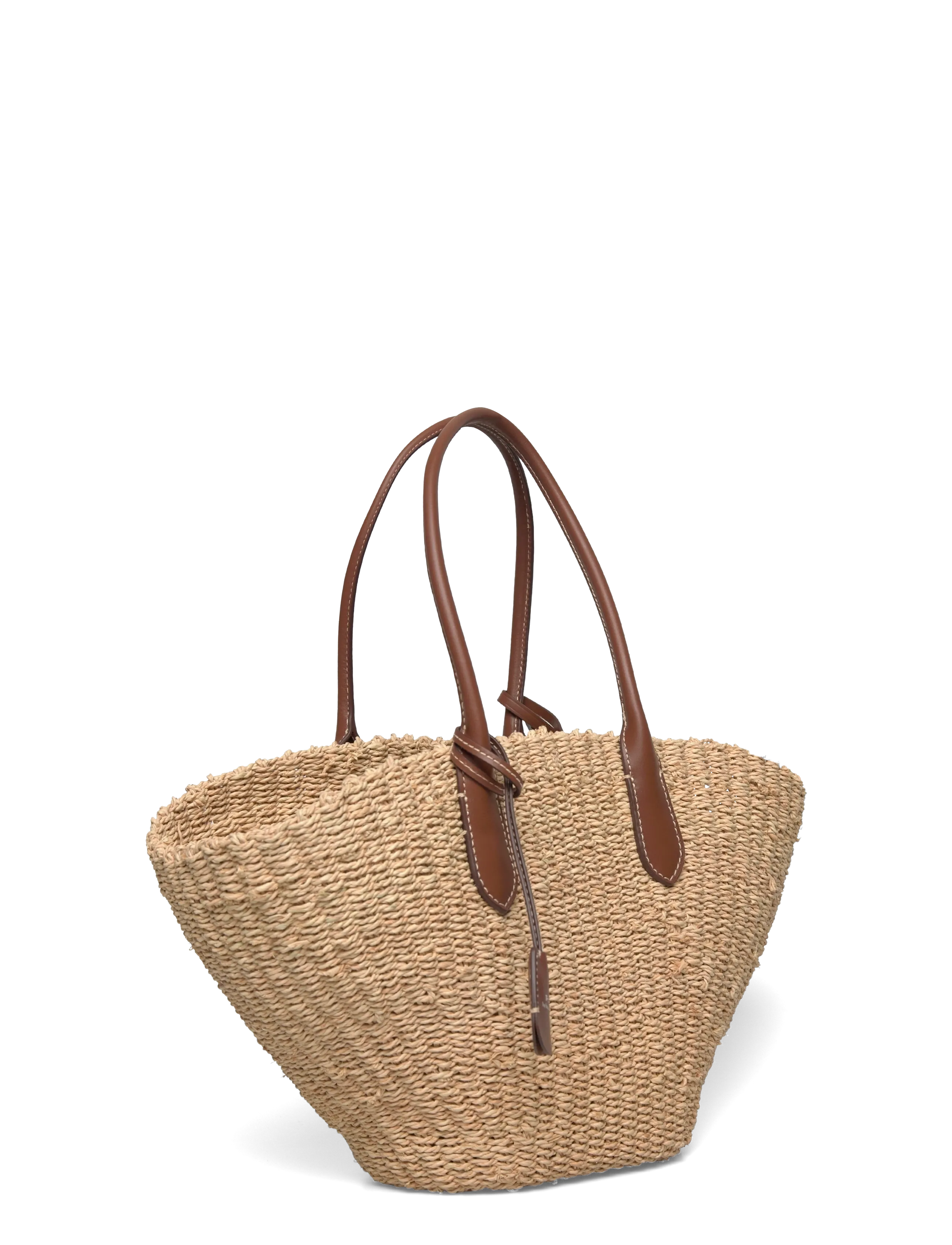 Polo Ralph Lauren - Raffia Medium Basket-Weave Tote - cabas - natural/cuoio - 2