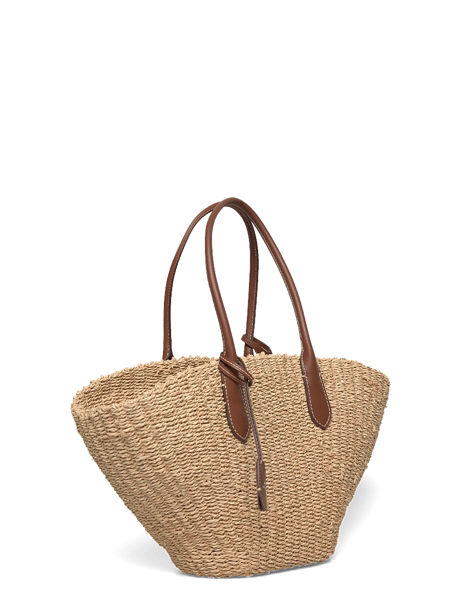Polo Ralph Lauren - Raffia Medium Basket-Weave Tote - cabas - natural/cuoio - 2
