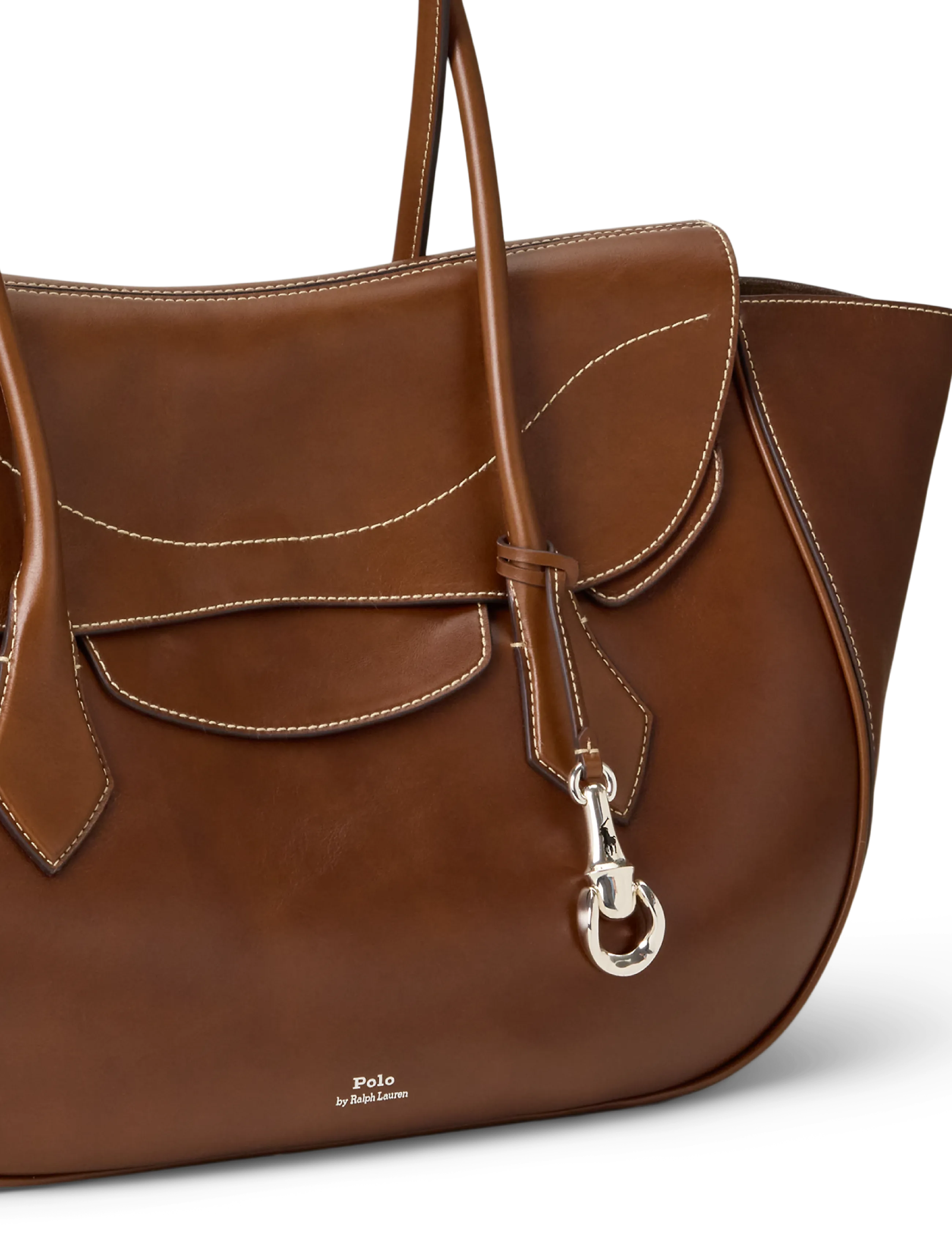 Polo Ralph Lauren - Polo Blaze Large Shoulder Bag - skuldertasker - chestnut - 4