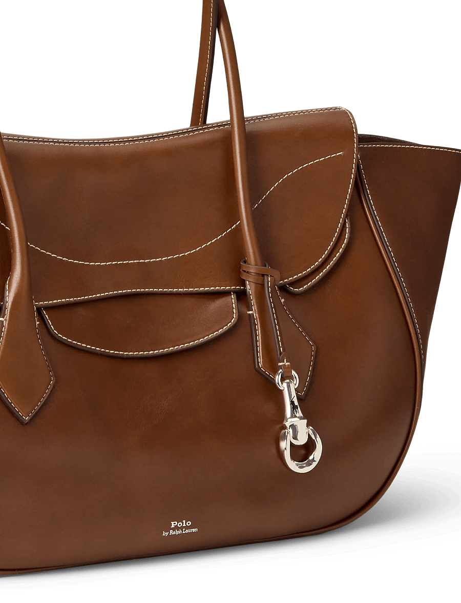 Polo Ralph Lauren - Polo Blaze Large Shoulder Bag - skuldertasker - chestnut - 4
