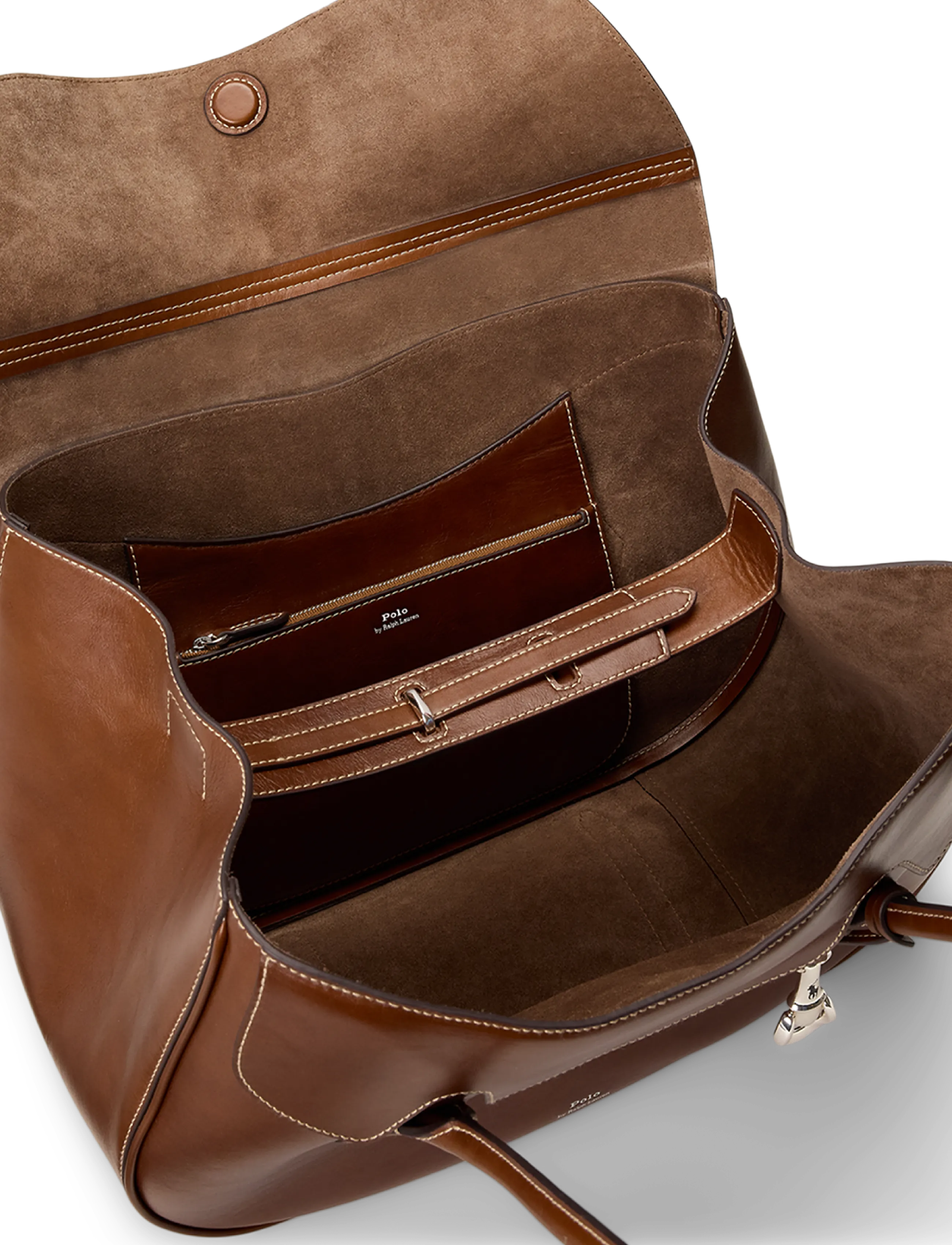 Polo Ralph Lauren - Polo Blaze Large Shoulder Bag - skuldertasker - chestnut - 5
