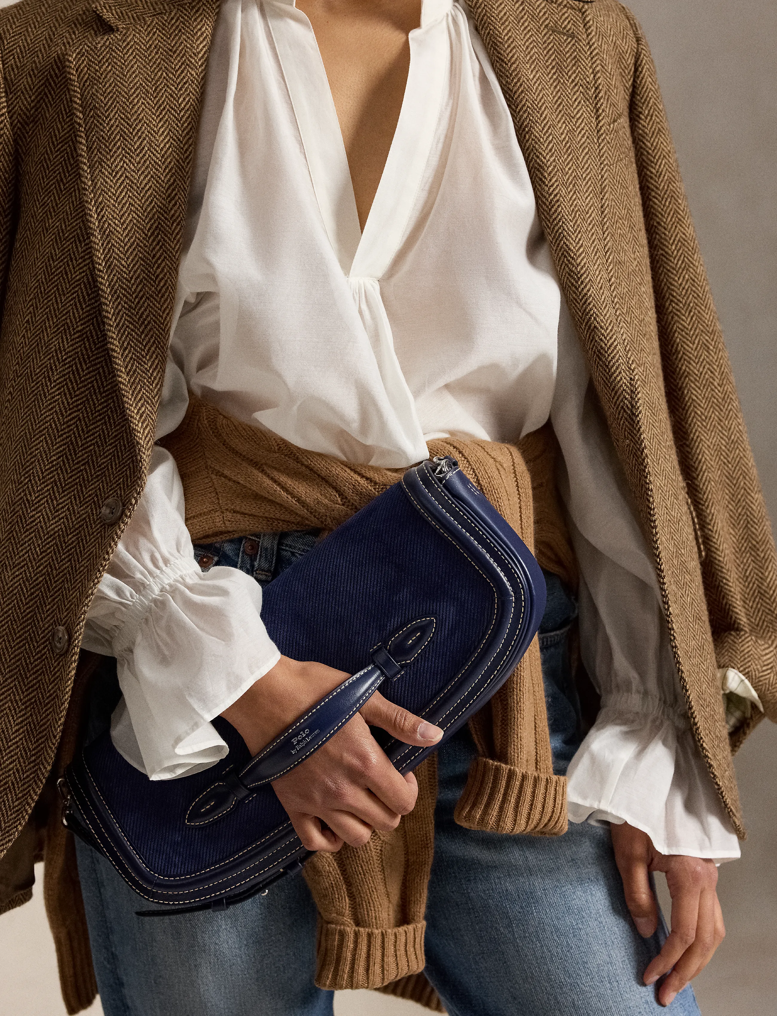 Polo Ralph Lauren TWL SUEDE/LEATHER-BLPT LNG FLP-CLT- - Ralph Lauren - NIGHT / navy