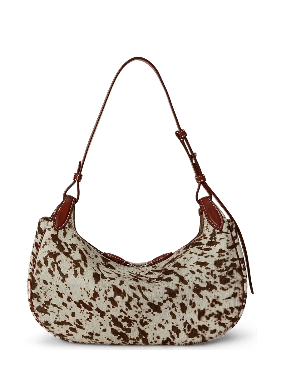 Polo Ralph Lauren - HAIRCALF-PLY SLNG SHD-SBA-SMA - schultertaschen - spotted brown mul - 2