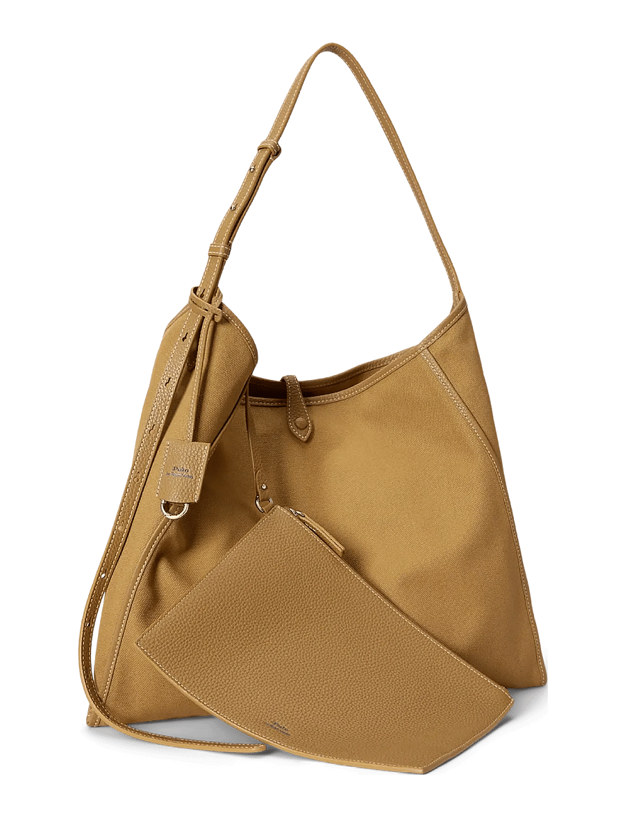 Polo Ralph Lauren - CANVAS/LEATHER-PLY MSSENGER-TTE-LRG - hverdags stil - birkshire tan - 4