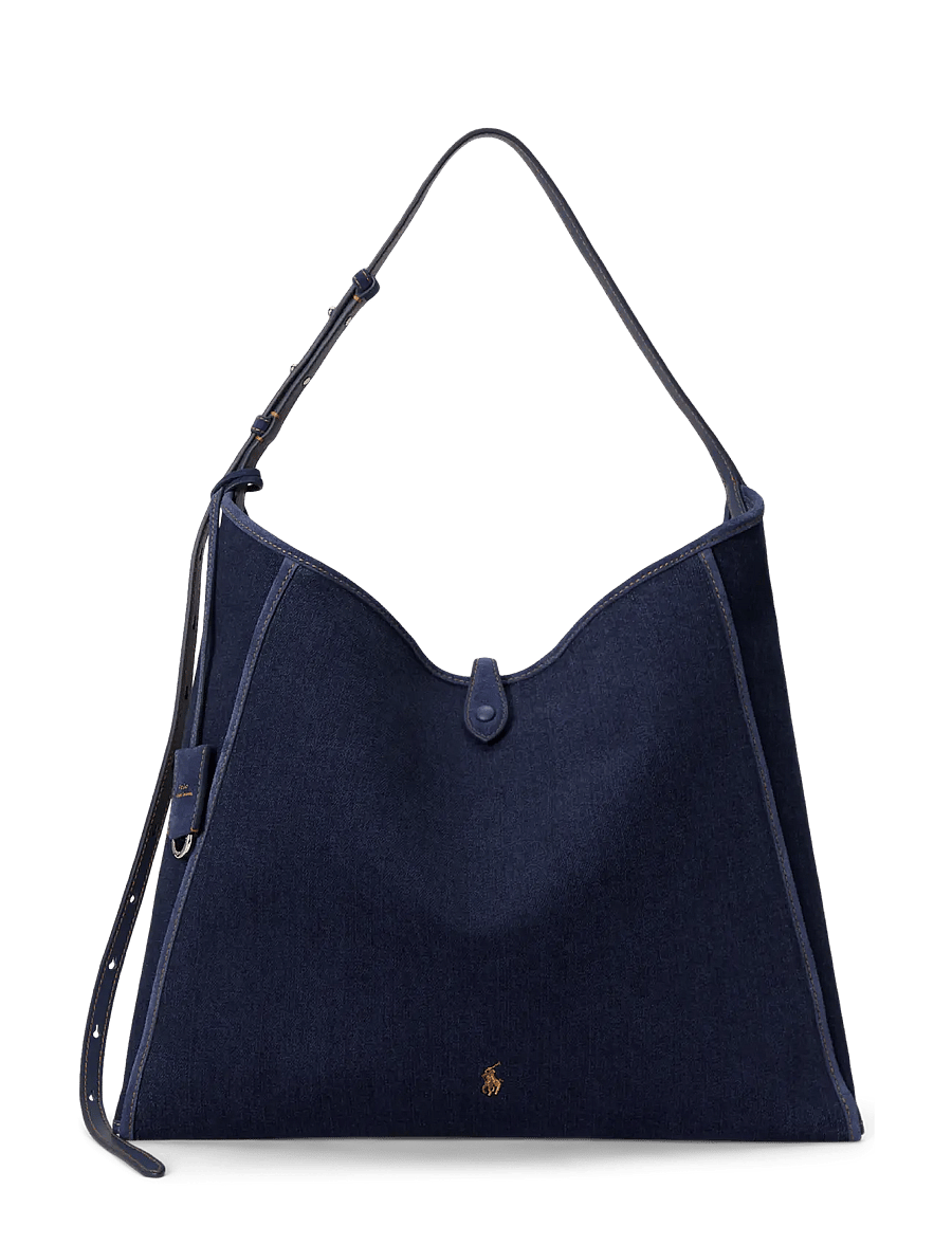 Polo Ralph Lauren - Polo Play Denim Messenger Bag - schultertaschen - kate wash - 1