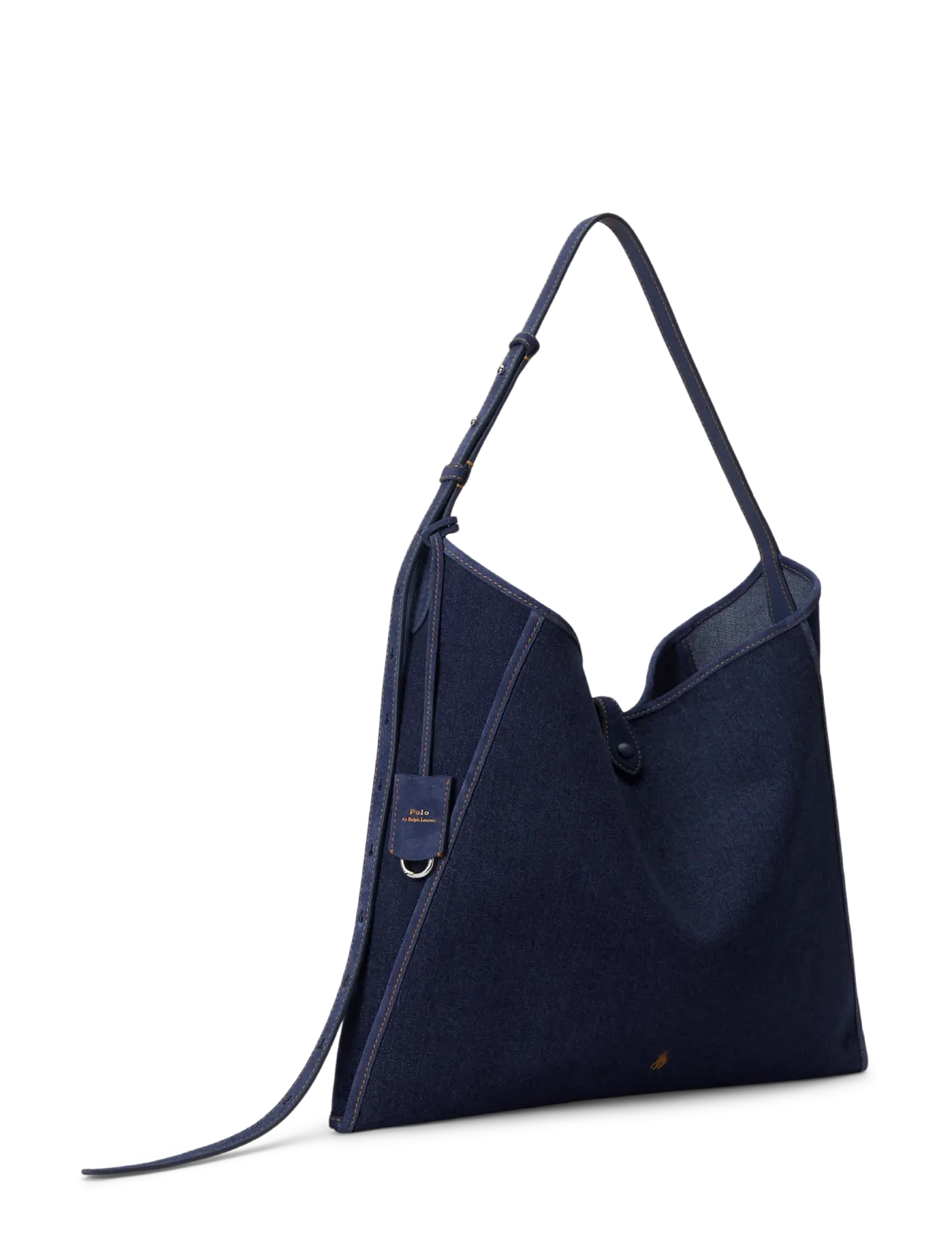 Polo Ralph Lauren - Polo Play Denim Messenger Bag - schultertaschen - kate wash - 3