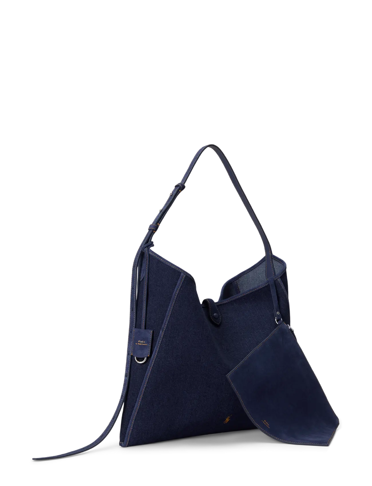 Polo Ralph Lauren - Polo Play Denim Messenger Bag - schultertaschen - kate wash - 4